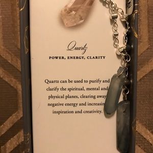 Quartz crystal necklace